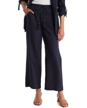 Ellen Tracy Wide-Leg Pants - Blue