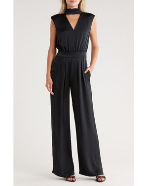 Ramy Brook Fate Sleeveless Wide Leg Jumpsuit - Black
