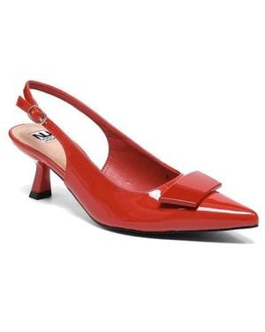 Ninety Union Lana Slingback Kitten Heel Pump - Red