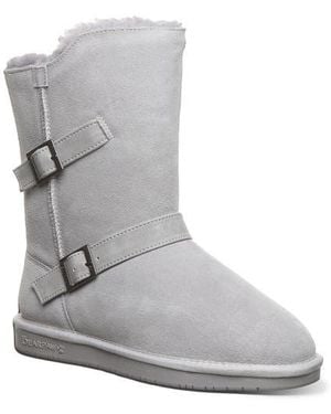 BEARPAW Valerie Faux Shearling Lined Boot - Gray