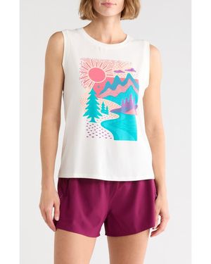 Marika Ana Graphic Tank - Blue