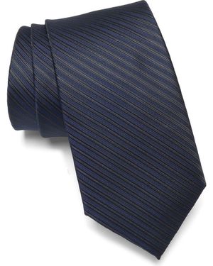 Calvin Klein Striped Tie - Blue