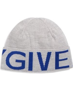 Givenchy Logo Cuffed Beanie - Blue