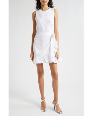 Cinq À Sept Mahlia Tie Belt Sheath Dress - White