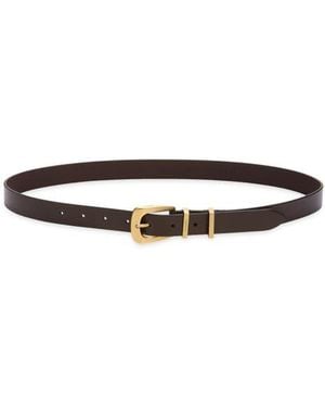 AllSaints Double Keeper Leather Belt - Multicolor