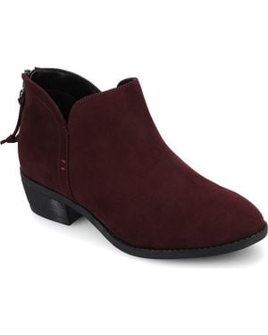 Journee Collection Journee Livvy Ankle Bootie - Red