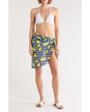 Abound Printed Mesh Sarong - Multicolor