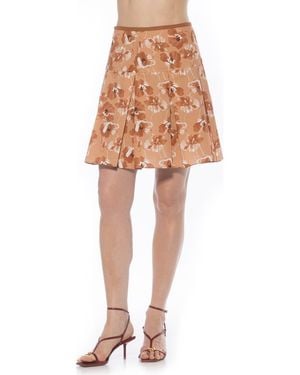 Alexia Admor Ilana High Waist Pleated Skirt - White
