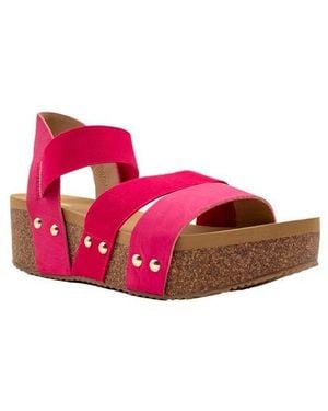 Volatile Picnic Water Resistant Platform Sandal - Pink