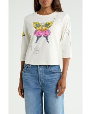 Mother The Better Half Tee - White