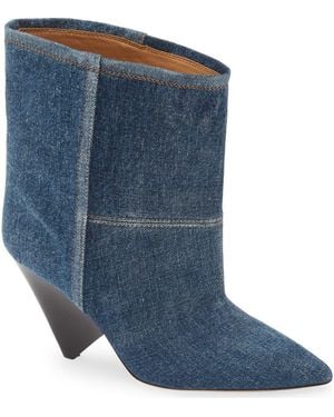 Isabel Marant Miyako Denim Bootie - Blue