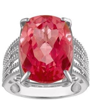 FZN Cubic Zirconia Cocktail Ring - Red