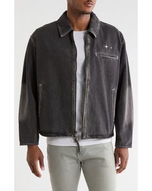 PacSun Washed Denim Jacket - Black