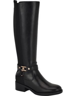 Tommy Hilfiger Iyla Knee High Riding Boot - Black