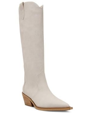 Dolce Vita Greva Knee High Western Boot - White