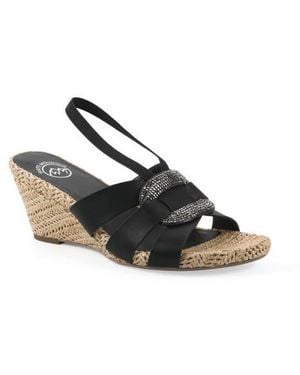 White Mountain Atavi Wedge Espadrille Sandal - Multicolor
