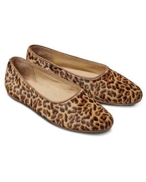 Beek Swiftlet Leather Ballet Slipper - Brown