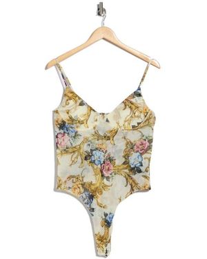 L'Agence Elowen Underwire Bodysuit - Metallic