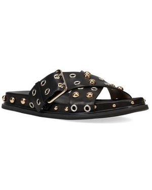 Pelle Moda Niana Slide Sandal - Black