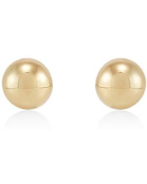 Frankie & Zoe 4Mm Half Ball Stud Earrings - Natural