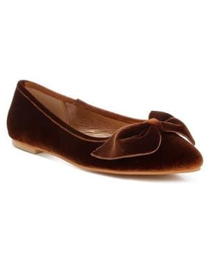Rag & Co Pothos Water Repellent Bow Flat - Brown