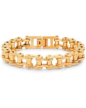 Steeltime 18K Bolt Watch Band Chain Bracelet - Metallic