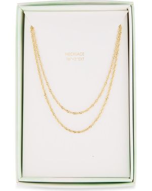 Argento Vivo Singapore Layered Necklace - White