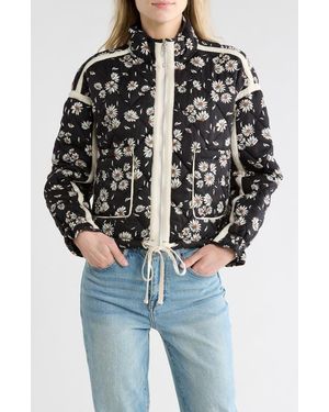 Blank NYC Cropped Quilted Jacket - Black