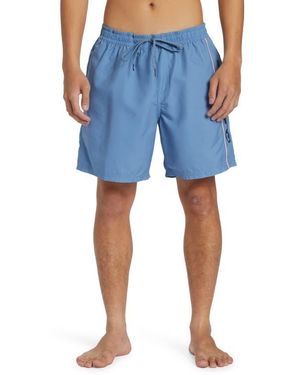 Quiksilver Everyday Vert Volley Swim Trunks - Blue