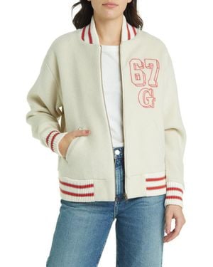 The Great The Track Bomber Jacket - Natural