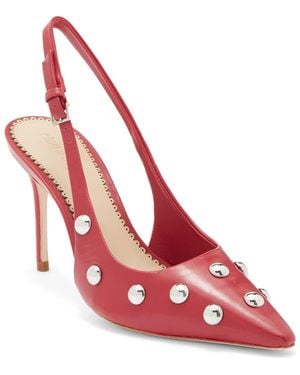 Cinq À Sept Rhonda Studded Slingback Sandal - Red