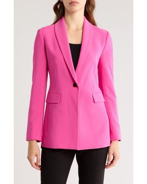 Theory Shawl Collar Power Blazer Jacket - Pink