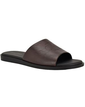 Calvin Klein Edenn Slide Sandal - Brown