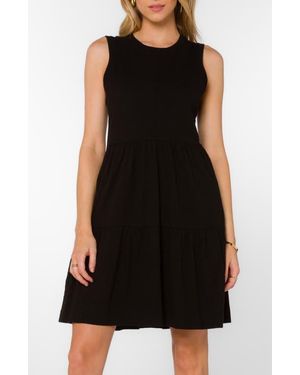 Velvet Heart Sleeveless Tiered Minidress - Black