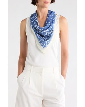 BCBGeneration Polka Dot Scarf - White