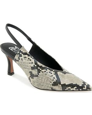 Rebecca Minkoff Tiana Pointed Toe Slingback Pump - Metallic
