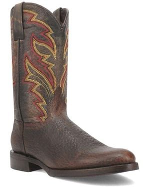 Dingo Young Gun Embroidered Cowboy Boot - Brown