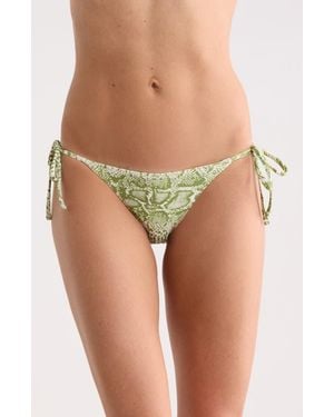 Maaji Sunning Reversible Side Tie Bikini Bottoms - Green
