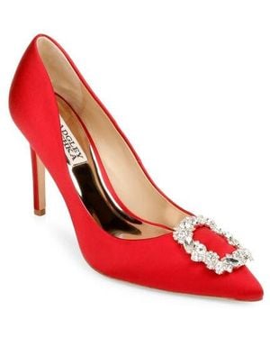 Badgley Mischka Cher Crystal Embellished Pump - Red
