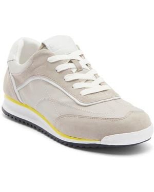 J/Slides Abby Mixed Media Sneaker - White