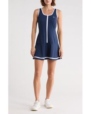 Original Penguin Drop Waist Racerback Dress - Blue