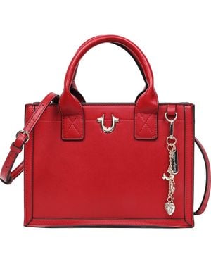 TRUE RELIGION Modern Edge Charm Tote - Red