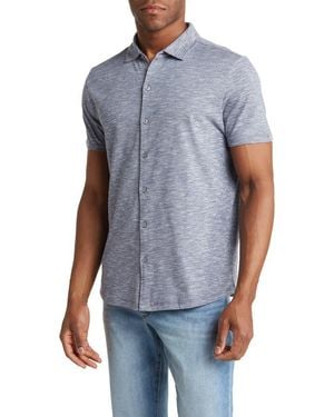WESTZEROONE Sandon Short Sleeve Knit Shirt - Blue