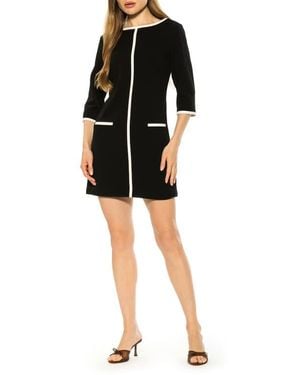 Alexia Admor Liora Bateau Neck Shift Dress - Black