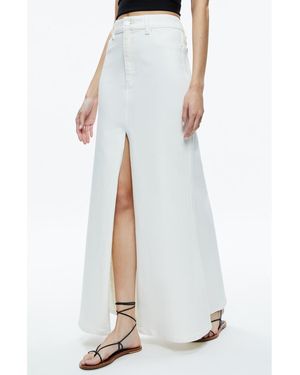 Alice + Olivia Denim Maxi Skirt - Blue