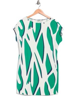 Diane von Furstenberg Cora Cap Sleeve Shift Dress - Green
