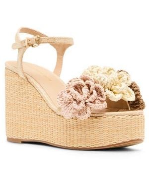 Madden Girl Shoree Raffia Wedge Sandal - Natural