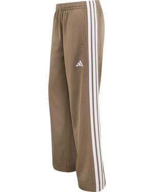 adidas High Rise Wide Leg Track Pants - Brown