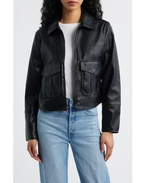 Levi's Faux Leather Moto Jacket - Black