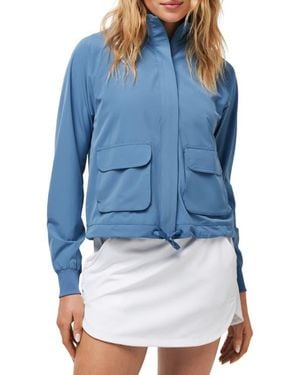 Travis Mathew Post Match Zip Jacket - Blue